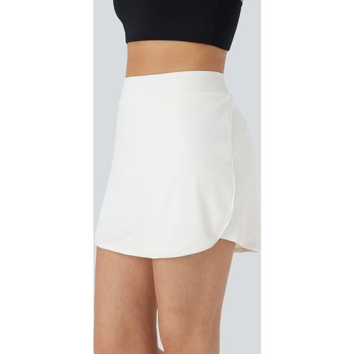 Halara Everyday High Waisted Pocket 2-in-1 Micro Mini Golf Skirt-Clarity - White