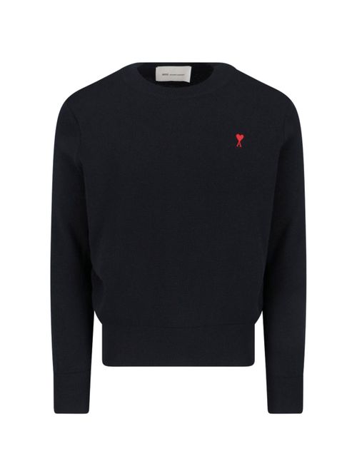 Men's Embroidered Merino Wool Sweater