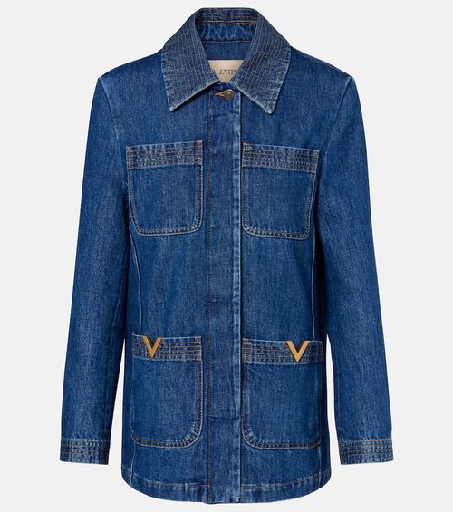 VGold denim field jacket