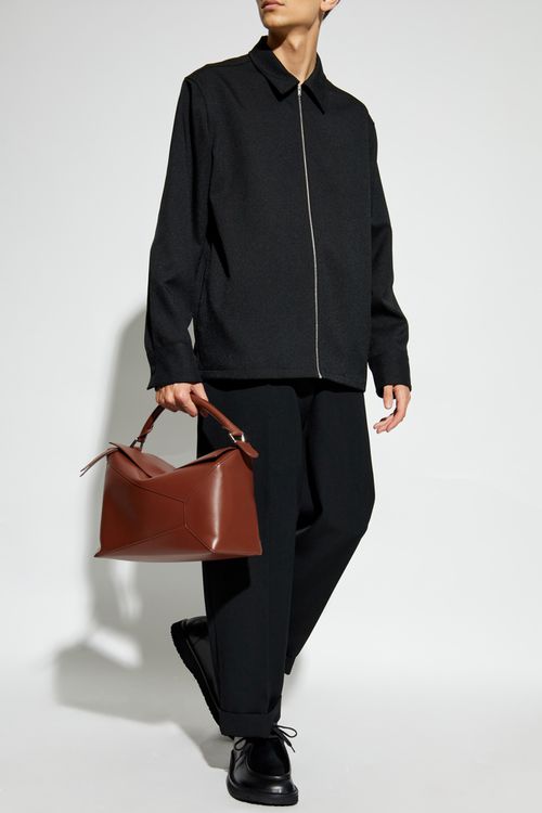 Trousers With Belt, Men's, Black