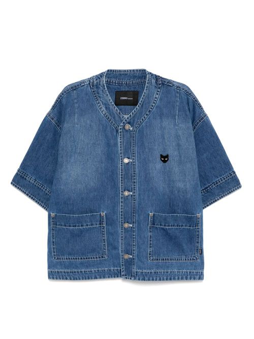 Baseball half shirt - Blue