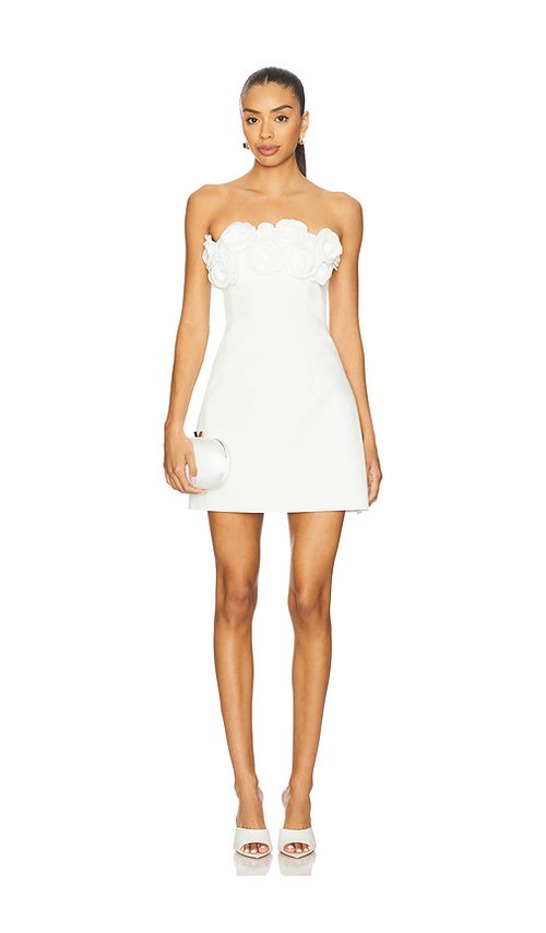 Runaway The Label ROBE COURTE AVERIE en Ivory. L. Also en
