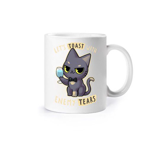 Enemy tears cat - lets toast cute and s