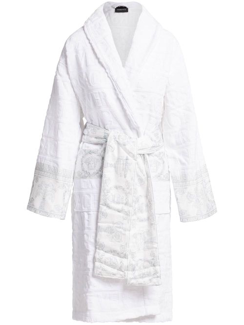 I Love Baroque Bride terry bath robe - White