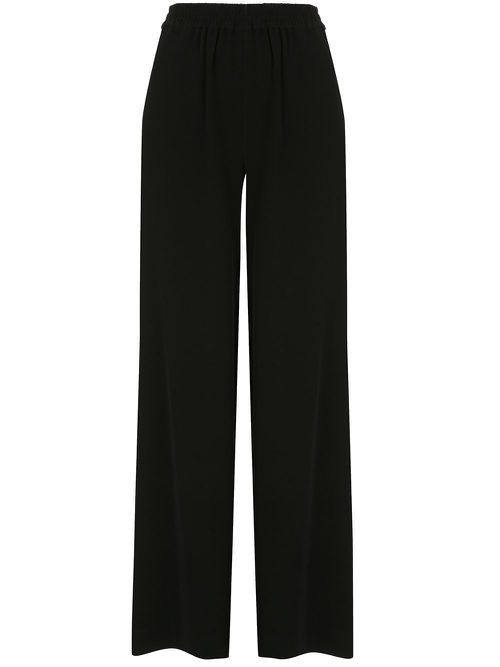 High waisted palazzo trousers - Black