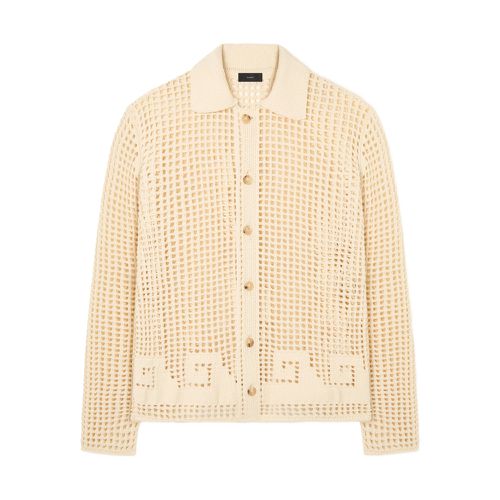 Where The Wave Begins Openwork Buttoned Shirt