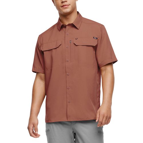 Woven Tech Shirt Red S:- Red