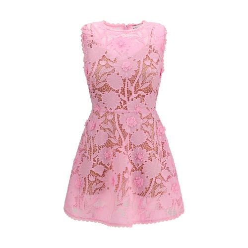 Floral Lace Dress — Pink