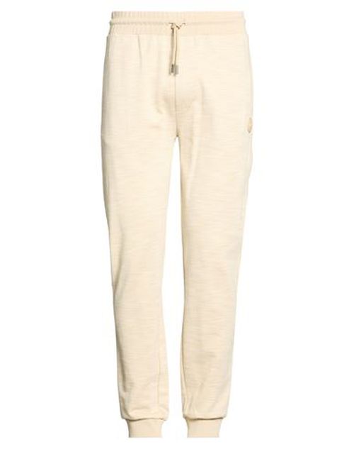 Man Pants Beige Size L Cotton, Polyester