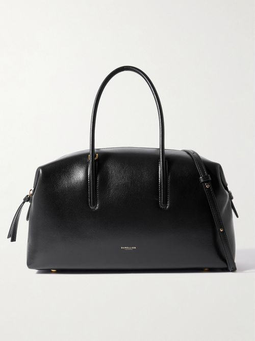 The Midi Stockholm Medium Textured-leather Tote Bag - Black