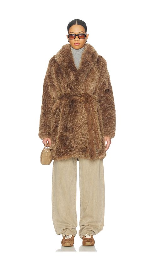 Mackage Kacela Coat in Brown. XL/1X. Also in XS/S