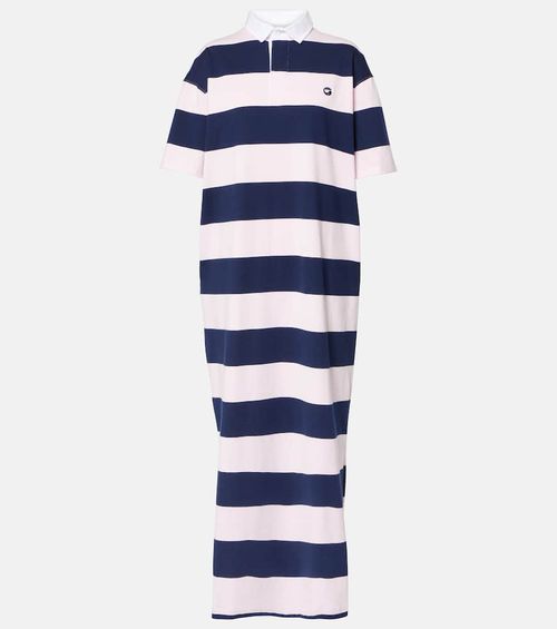 Striped cotton maxi dress