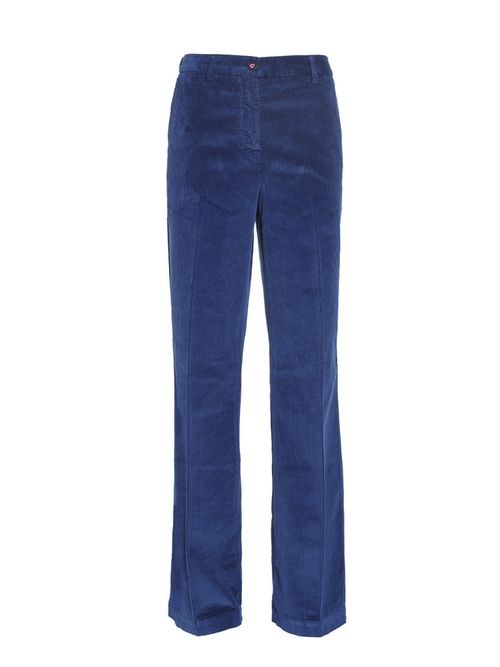 Royal Blue Velvet Trousers