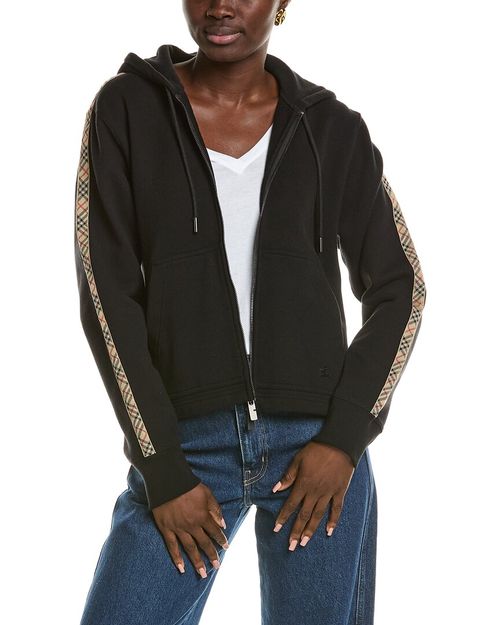 Check Tape Zip Hoodie