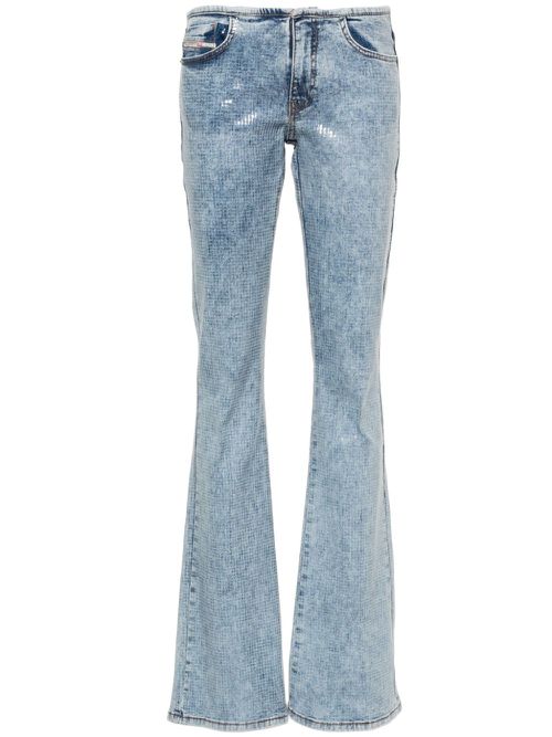 Mid-rise flared jeans - Blue