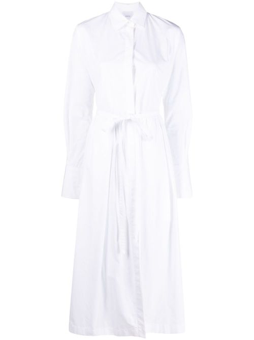 Cotton shirt dress - White