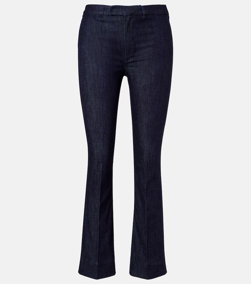 Diana cotton-blend slim pants