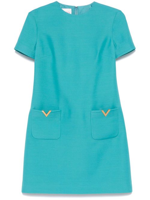 VGold mini dress - Blue