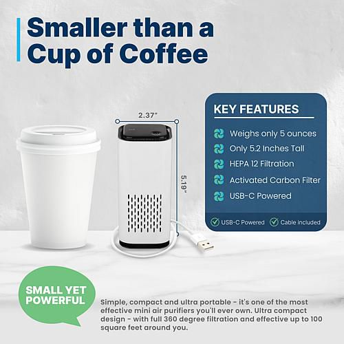 Mini A1 HEPA USB-C Powered Air Purifier