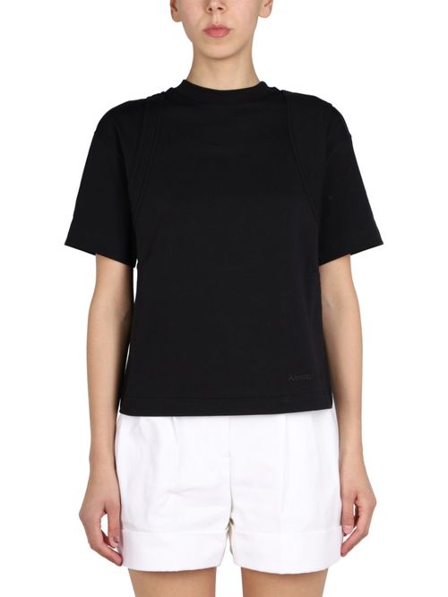 Black Solid Crew Neck T-Shirt