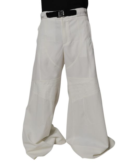 Wide Leg Trousers — White