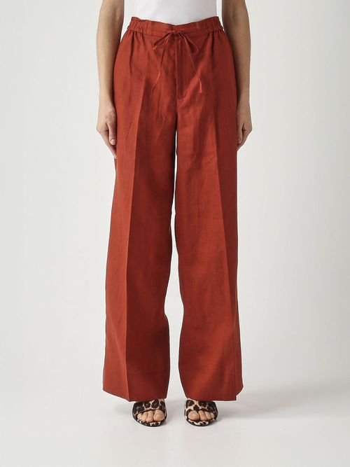 Pants Woman color Brown