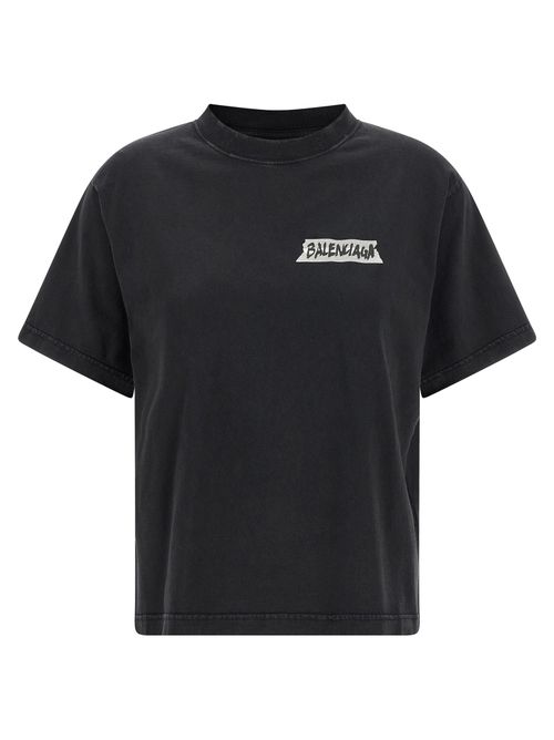 Logo-Print Cotton T-Shirt — Black