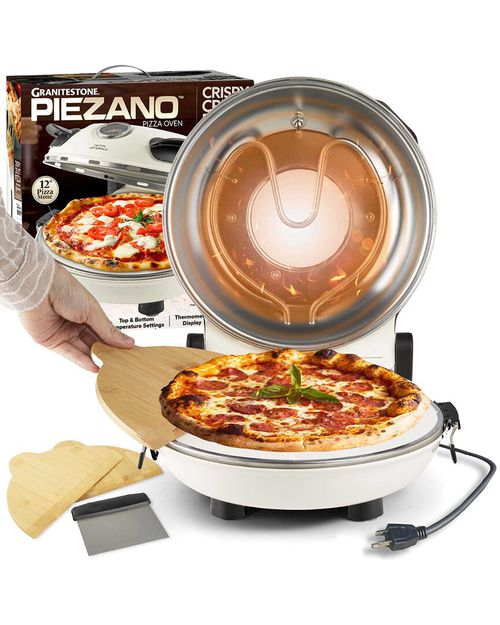 Piezano Pizza Maker - All In 1 Pizza Oven With Ceramic Stone