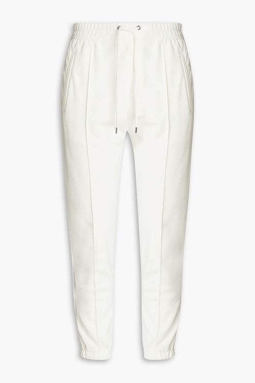 Cropped shell tapered pants - White - 2
