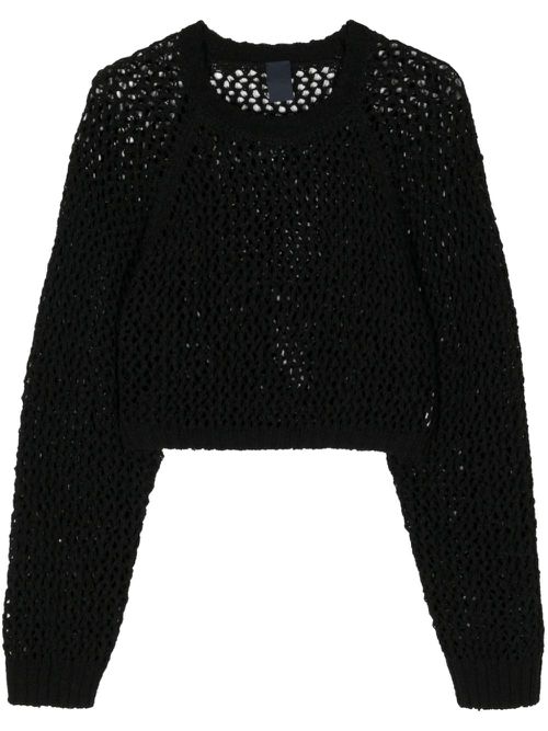 Open-knit jumper - Black