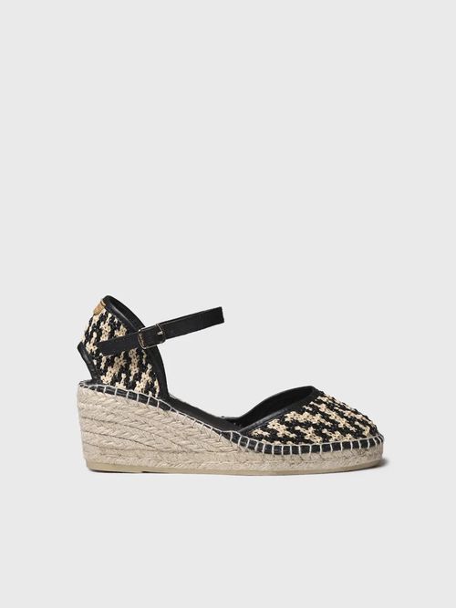 Women's raffia braided wedge espadrille | SONIA-RP