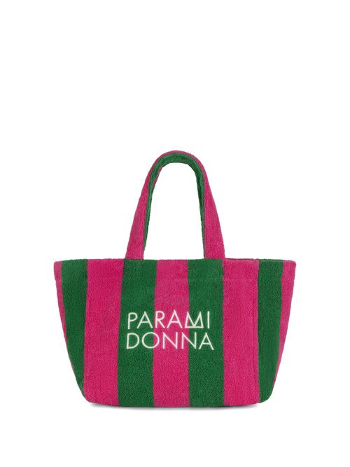 Striped tote bag - Pink