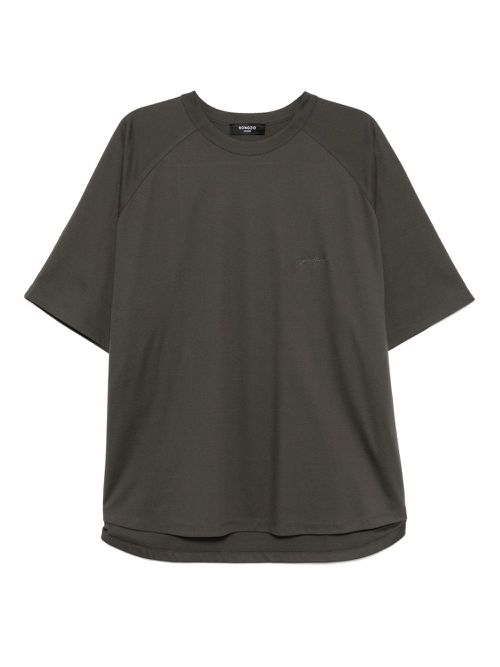 Bright-stars painted T-shirt - Grey
