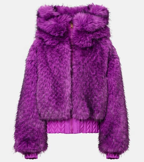 Indira reversible faux-fur ski jacket