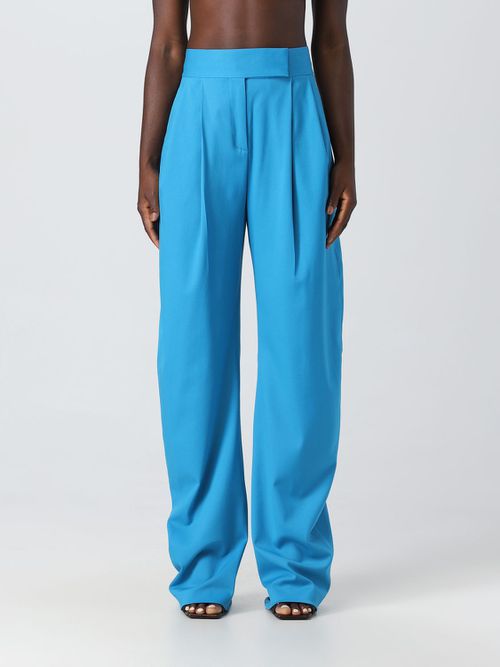 Pants Woman color Gnawed Blue