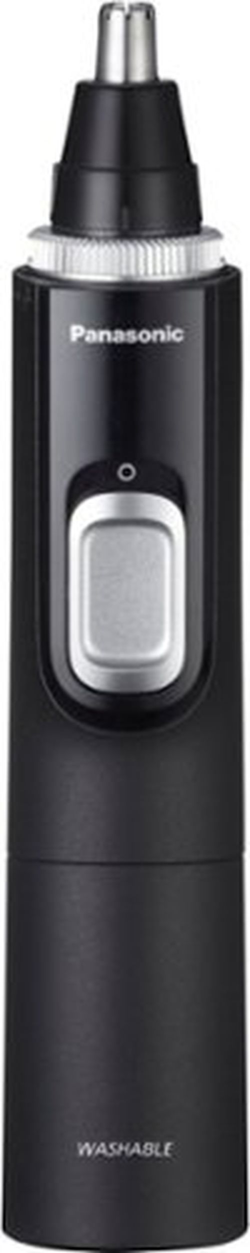 Men's Ear and Nose Hair Trimmer with Vacuum Cleaning System - Wet/Dry - Black/Silver