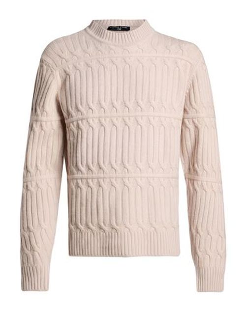 Man Sweater Beige Size L Merino Wool