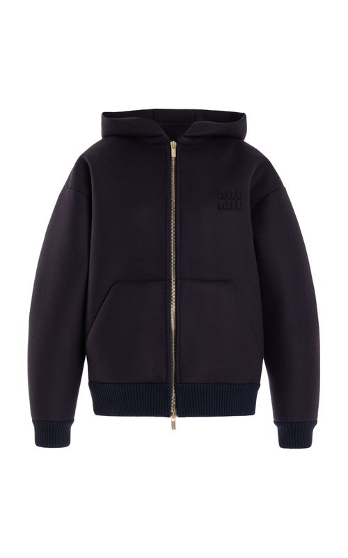 Padded Wool Hoodie