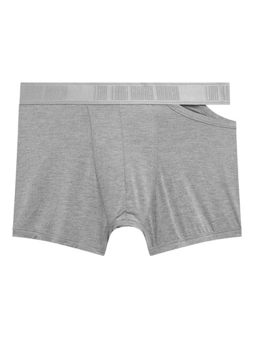 Elasticated-waistband boxers - Grey