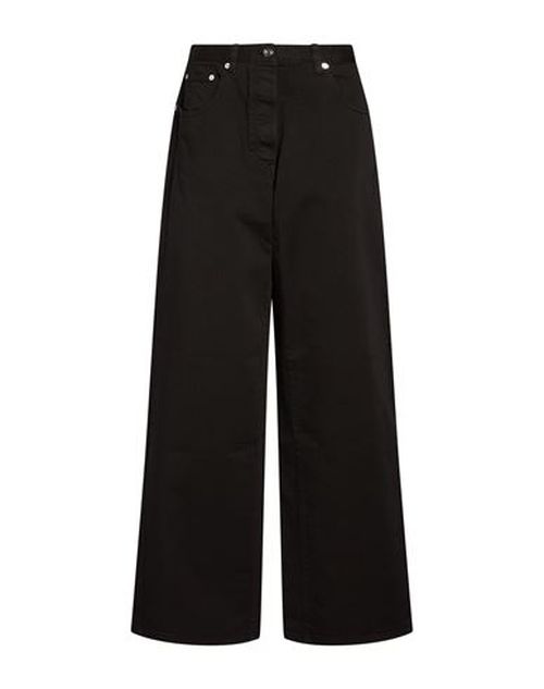 Woman Jeans Black Size 26 Cotton, Elastane