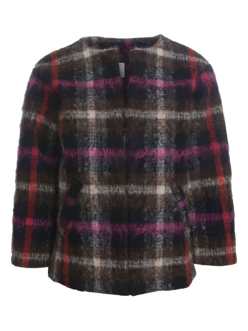 Vichy check-patterned jacket - Black