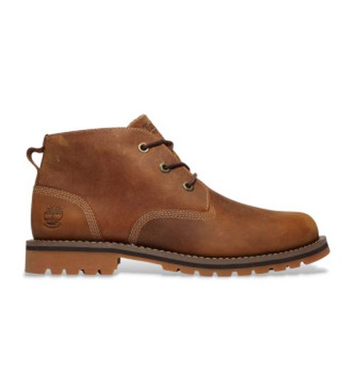 Timberland for man. TB1A2NF3F131 Larchmont Brown Waterproof Chukka Leather Booties (41.5), Flat, Laces, Casual