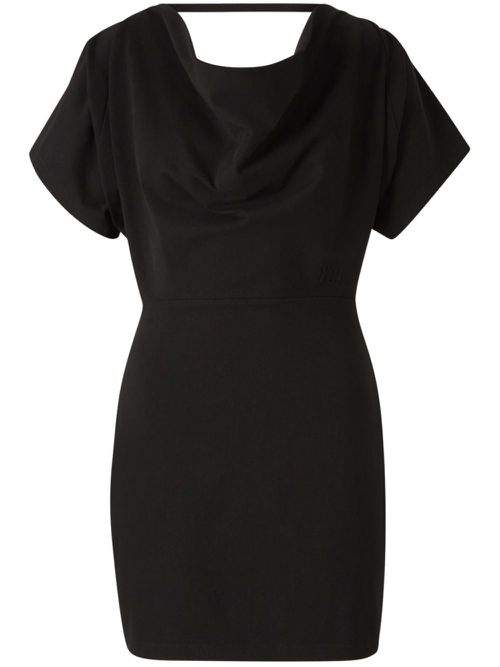 Cotton mini dress - Black
