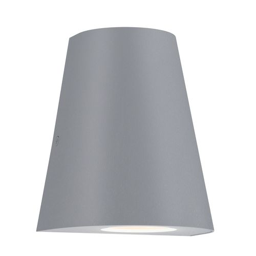 Silver LED Outdoor Wall Sconce from the Taper Collection