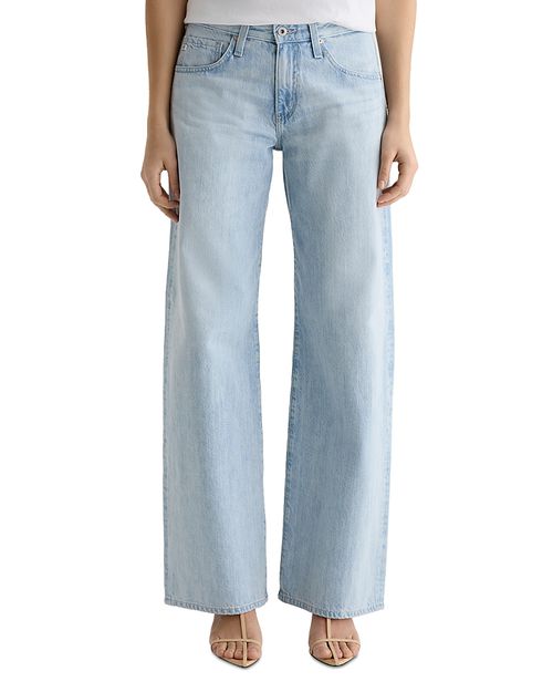 Adria Low Rise Wide Leg Jeans in Sunfaded