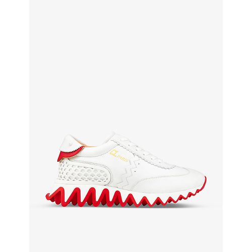 Womens Bianco Loubishark Donna Leather Trainers