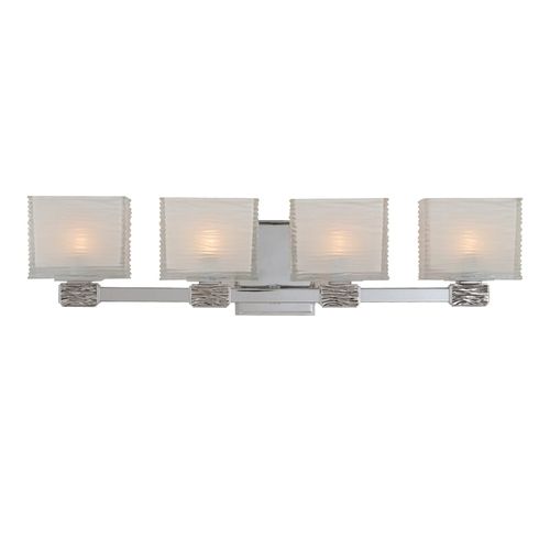Hartsdale 4-Light 26" Bathroom Vanity Light in Polished Nicke
