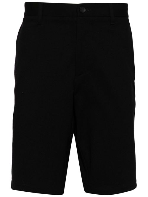 Straight-leg Bermuda shorts - Black