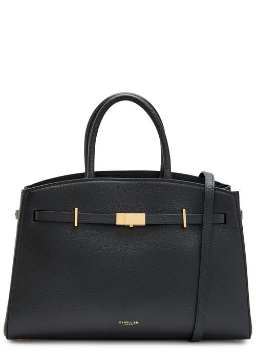 The Hudson Midi Grained Leather top Handle bag