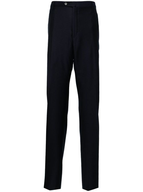 Mid-rise tailored trousers - Blue